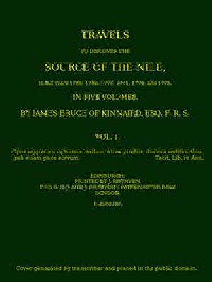 [Gutenberg 54180] • Travels to Discover the Source of the Nile, Volume 1 (of 5) / In the years 1768, 1769, 1770, 1771, 1772 and 1773